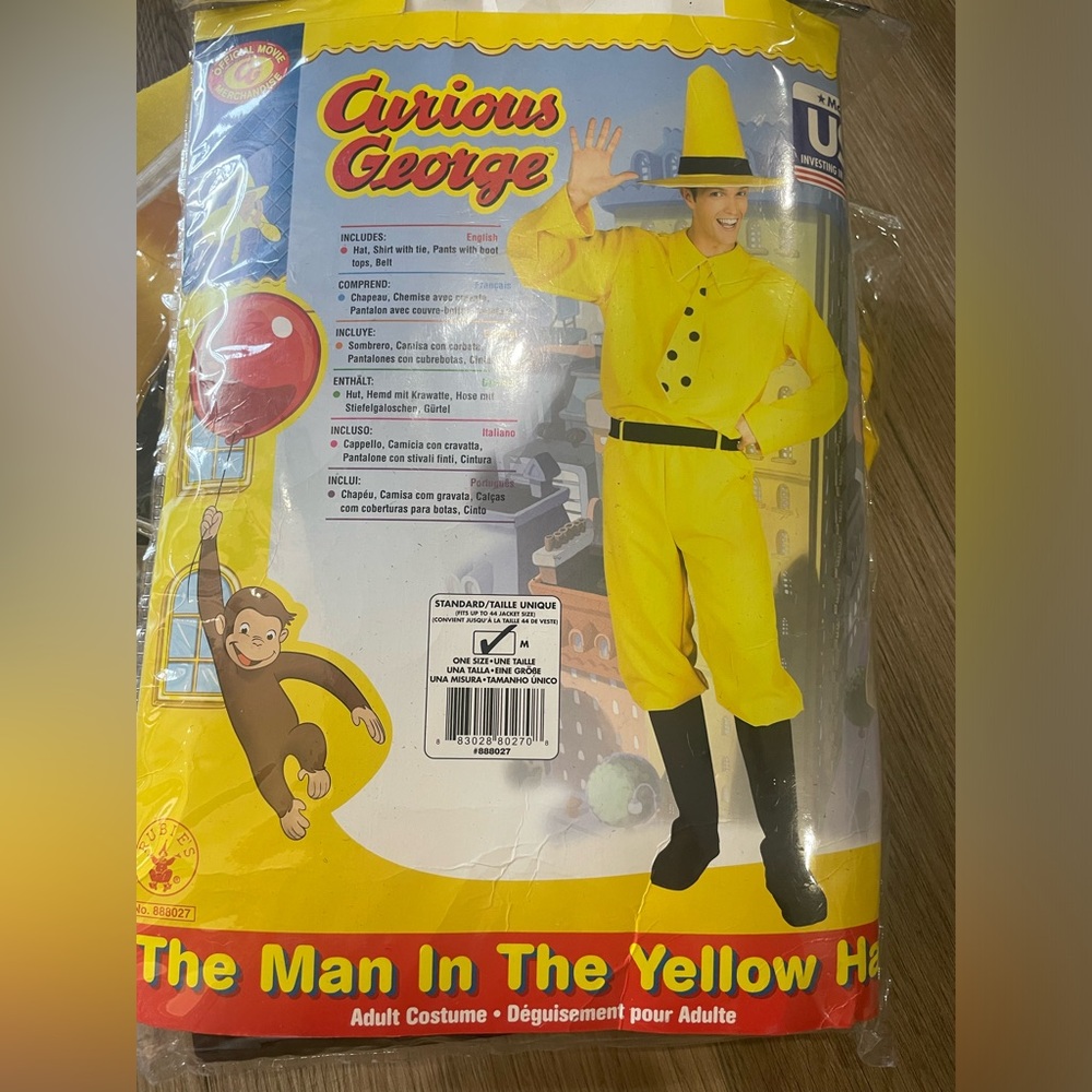 Man In the Yellow Hat Costume